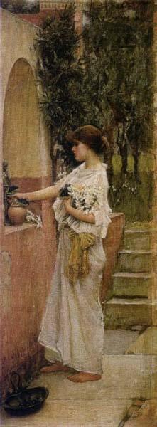 John William Waterhouse A Roman Offering